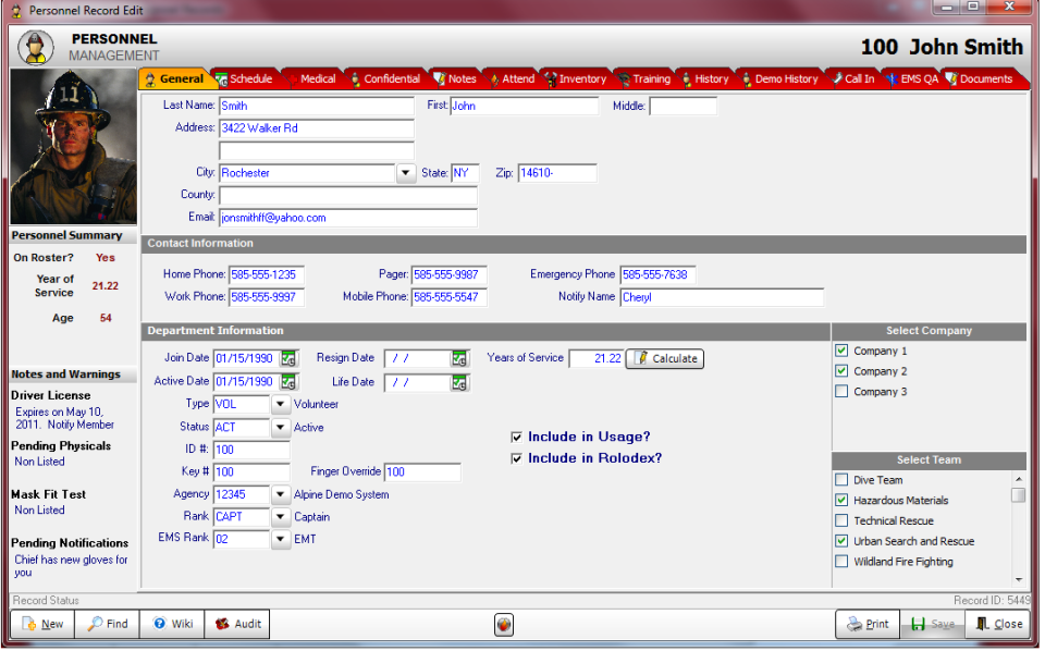 screenshot of RedAlert NMX